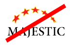 Logotipo do Majestic com fonte incorreta