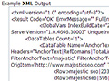 API XML output